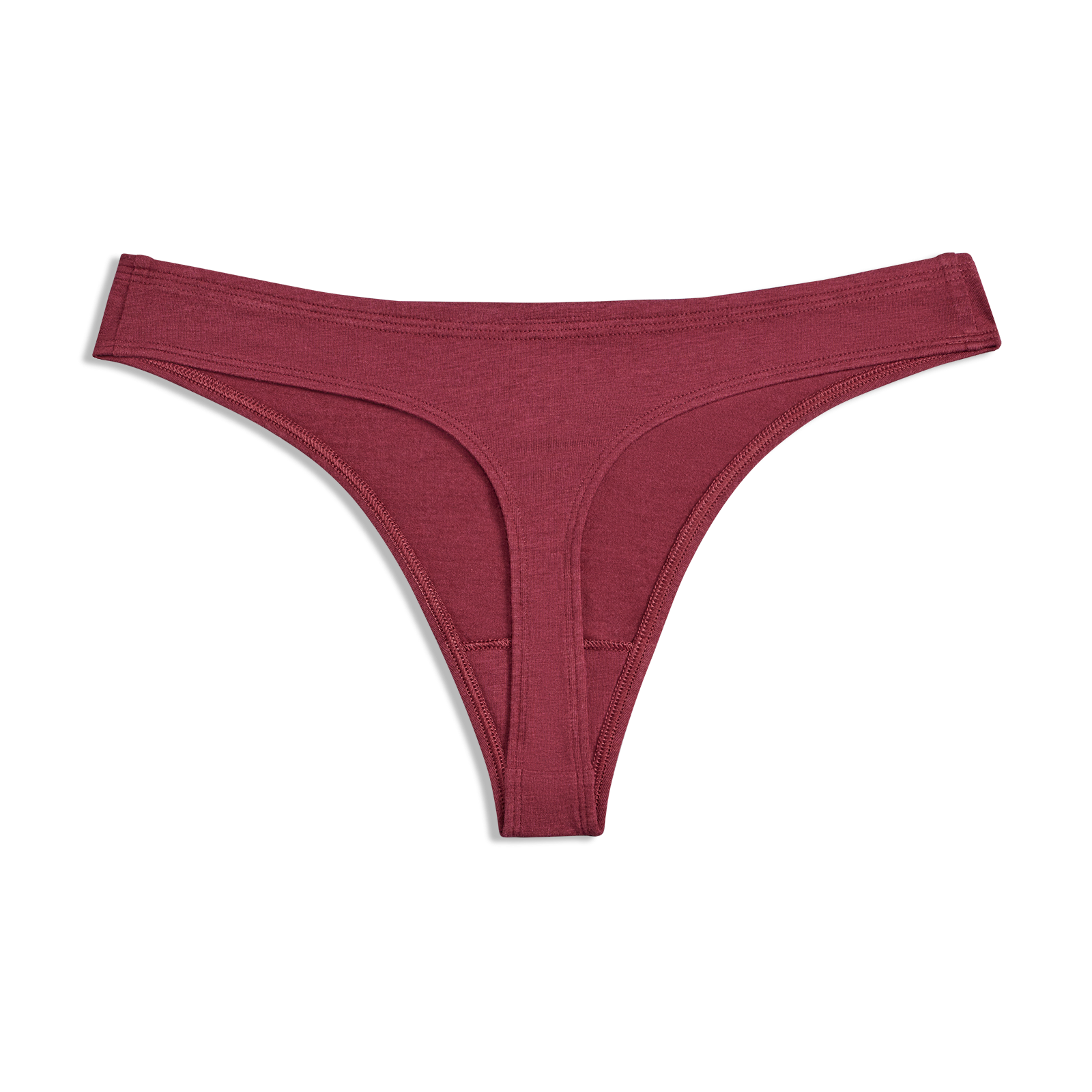 Women's Burgundy Thong Panties
