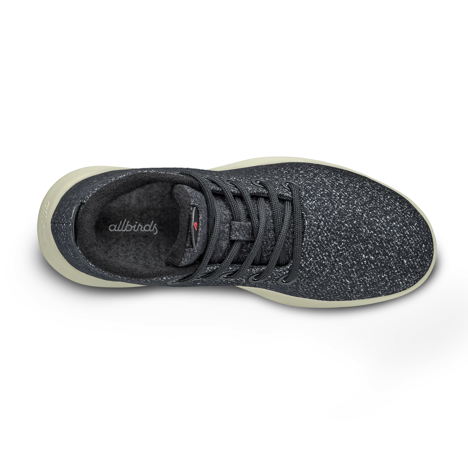 Wool Runner-up Mizzles pour hommes - Dark Grey (Semelle Natural White)