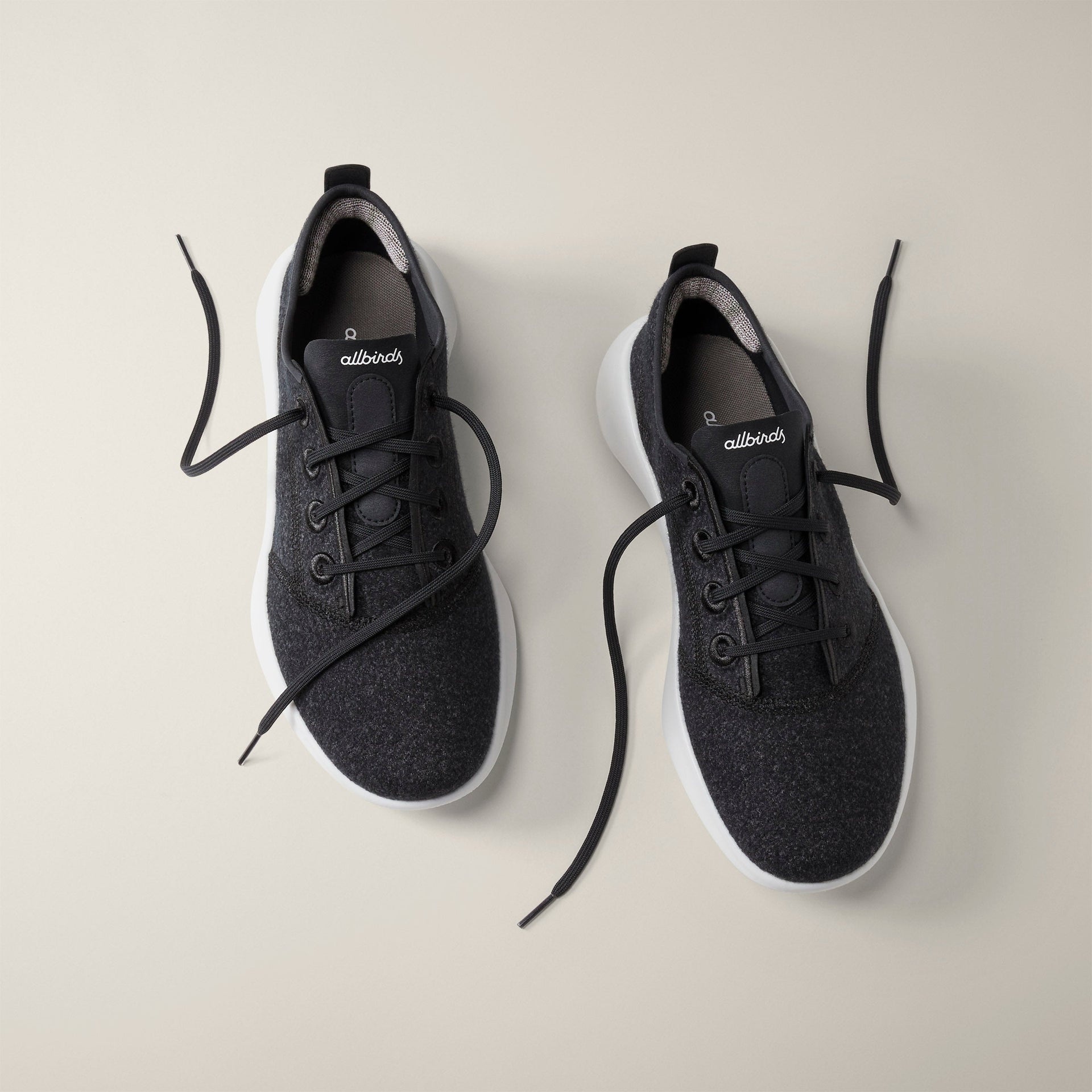 SuperLight Wool Runners pour hommes - Natural Black (Blizzard)