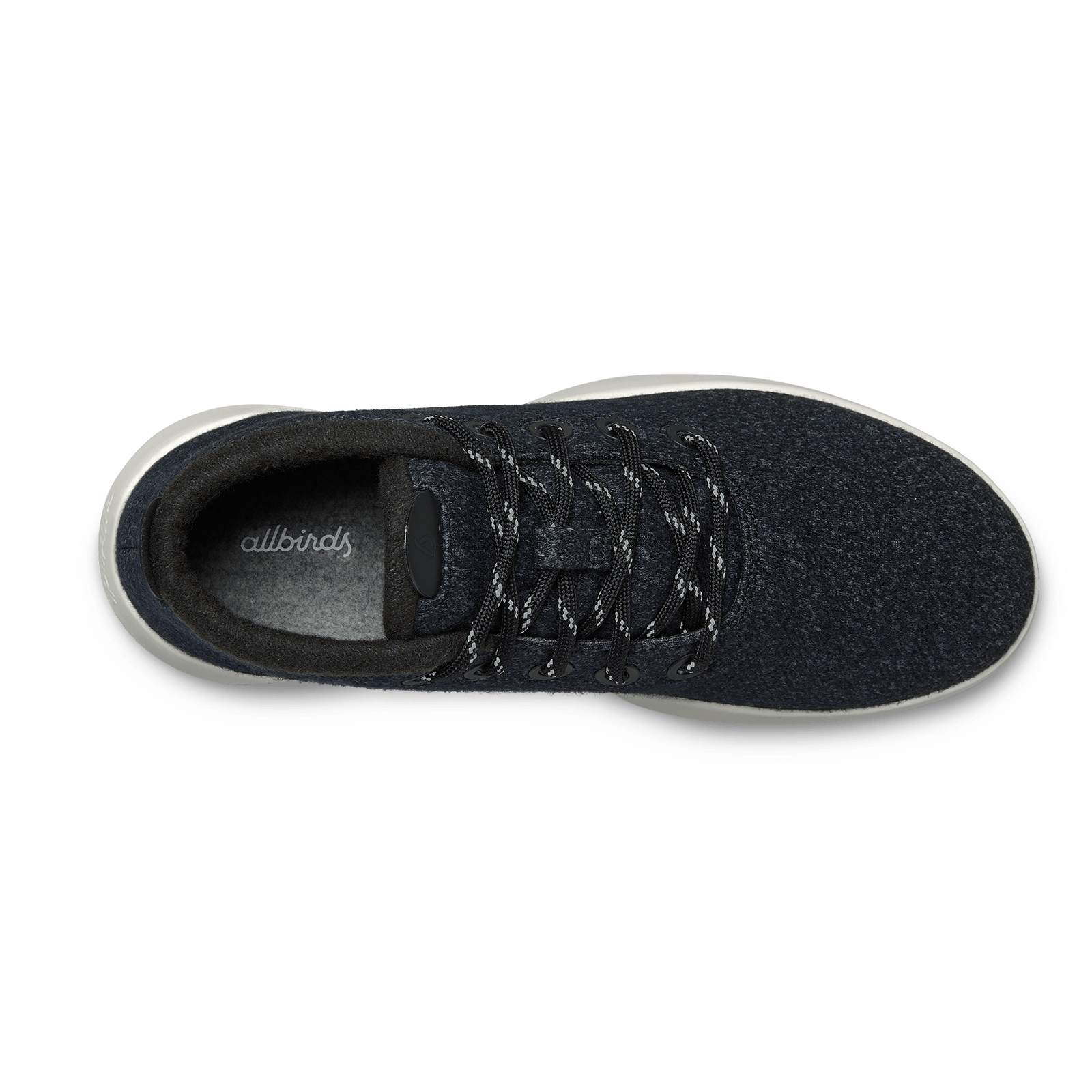 Men's Wool Runner-up Mizzles - Natural Black (Natural White Sole)