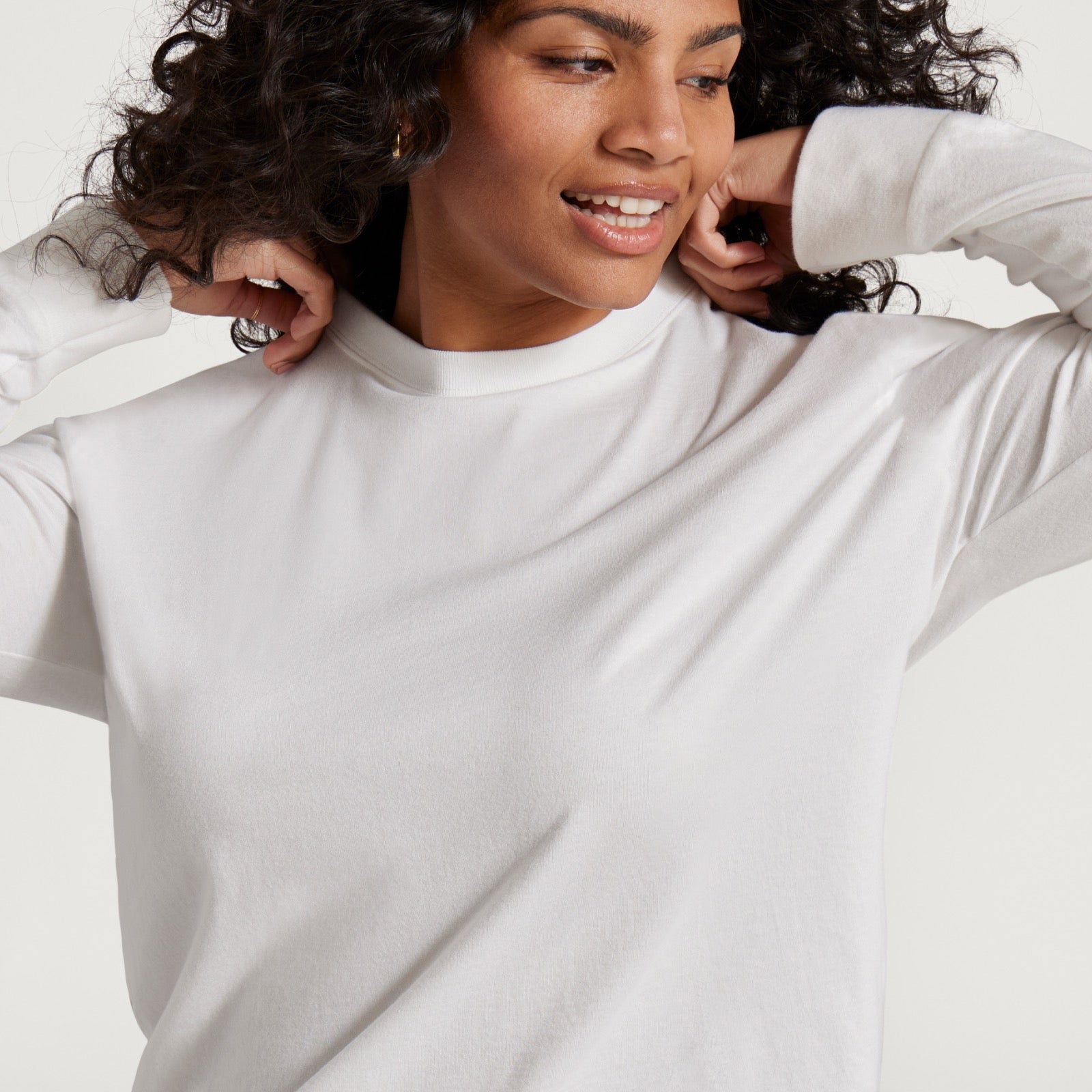 T-shirt à manches longues en coton Allgood pour femmes - Blizzard