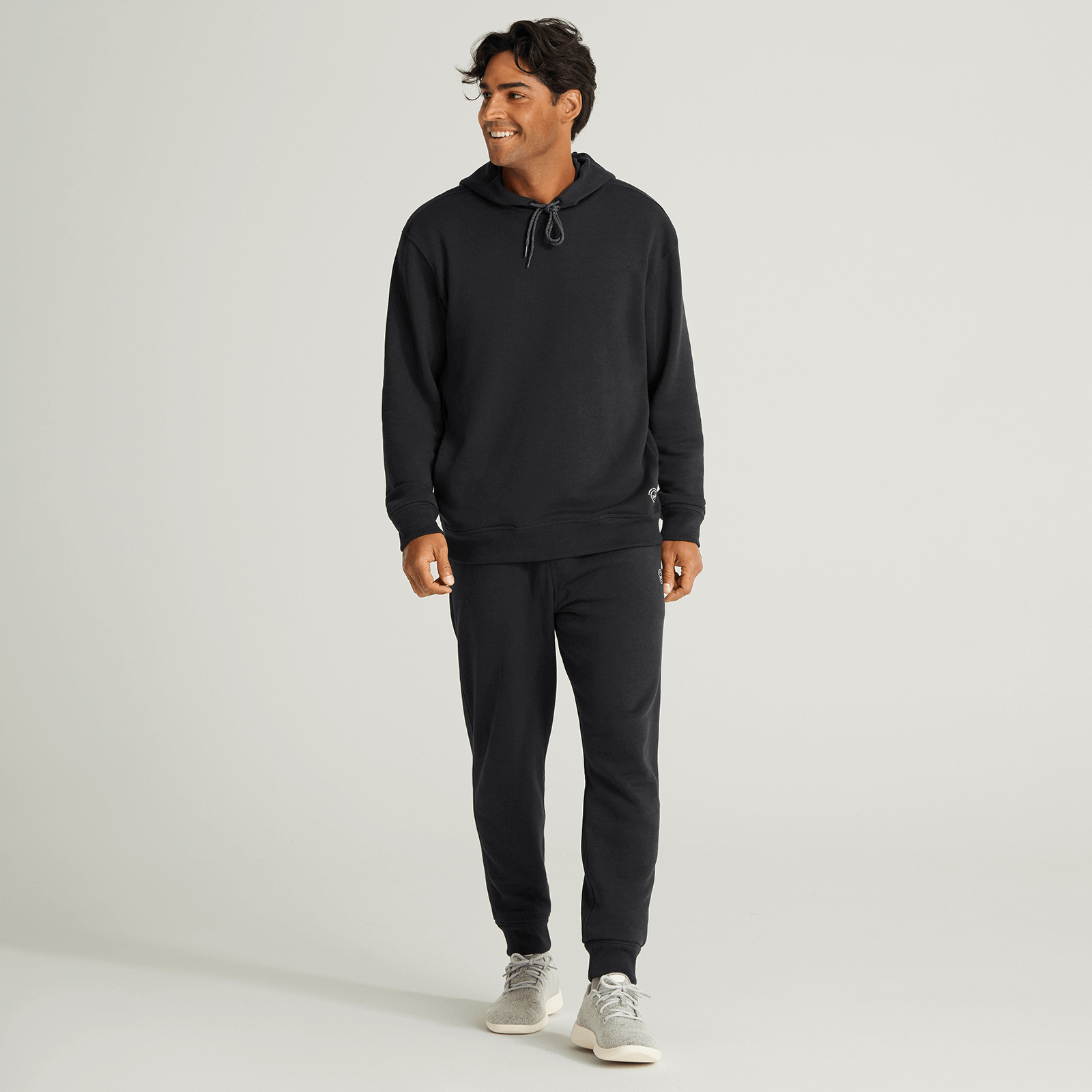 allbrand365 designer Mens Matching Crew Love Fleece Sweatshirt & Jogger  Pants Pajama Set