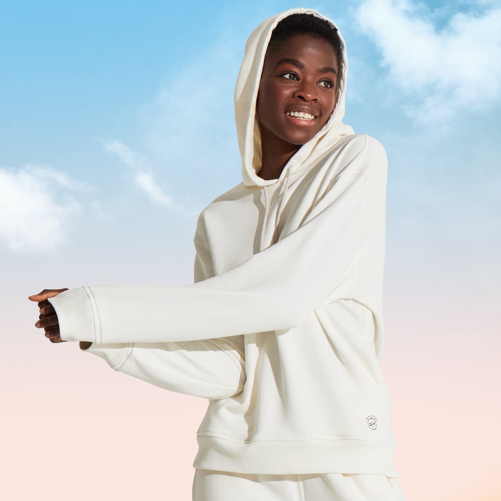 White hoodie clearance for girl