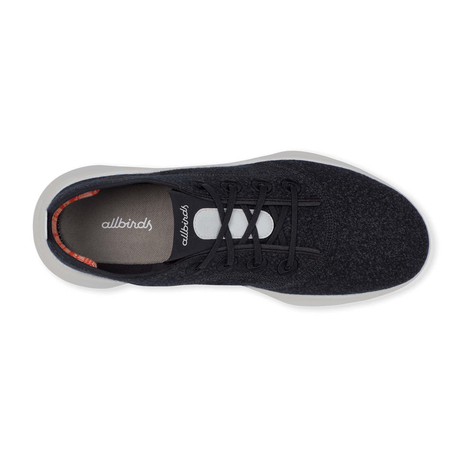 SuperLight Wool Runners pour hommes - Natural Black (Semelle Light Grey)